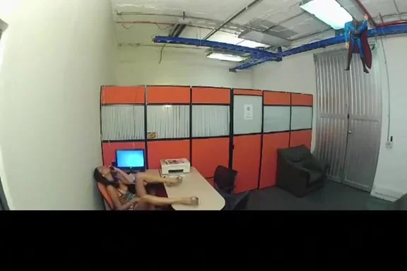 Horny office staff bust by boss