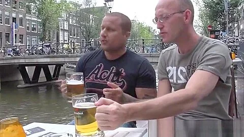 Dutch whore swallows cum