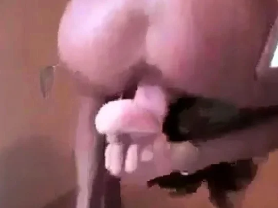Big tits riding big dildo