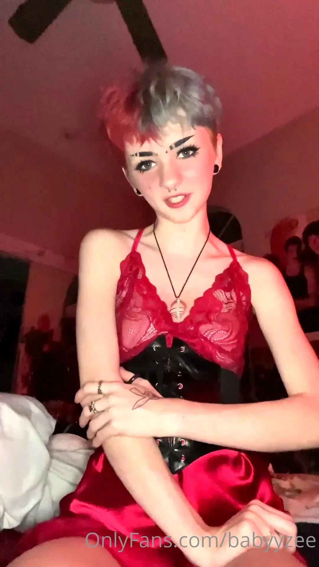 Small tit girl Georgia Jones masturbating in panties