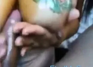 Big boobs girl doing a fantastic titjob