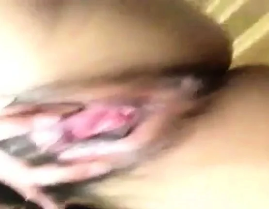 Freaky Asian girl pleasuring herself - selfie