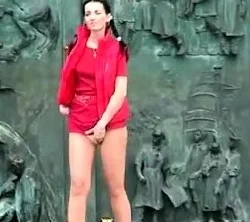 Euro amateur outdoor masturbation