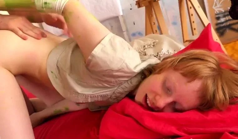 Redhead teen fucked hardcore and creampied