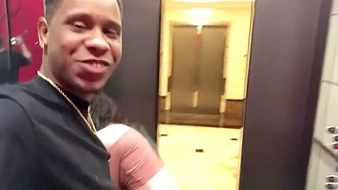 BBC BlowJob In Elevator And HallWay We Were Super