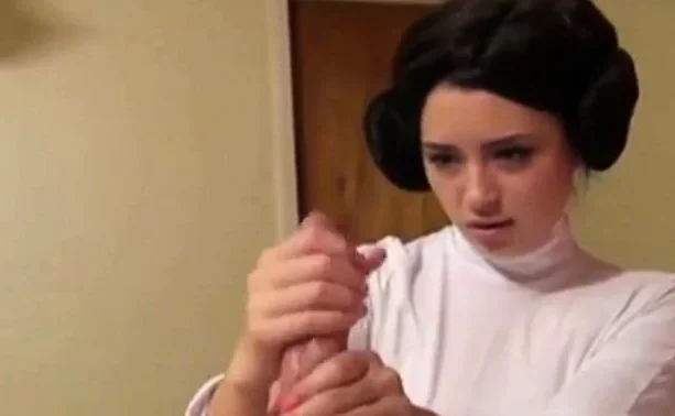 Leia hands, handjob of a princess