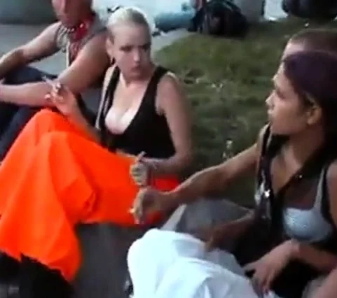 Blonde Whore Loves Showing Off Her Tits