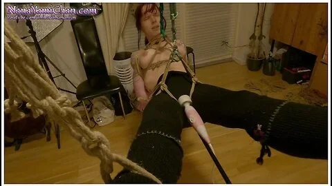 Topless Face Up Shibari Suspension With Vibrator, Real Couple Testing New Ropes