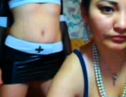 nun and friend on webcam