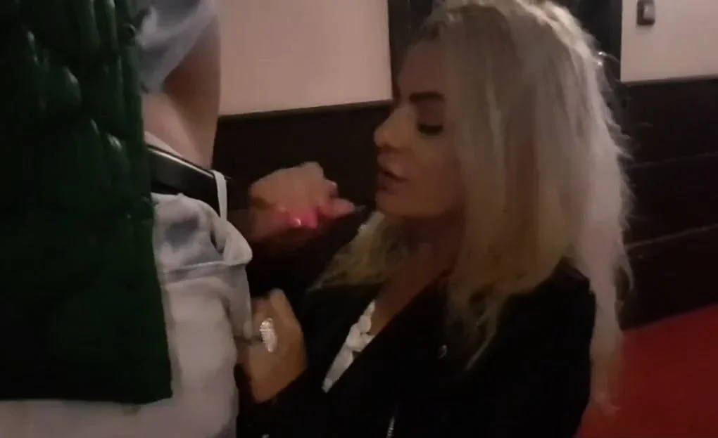 Risky Public Sex Prank for a British Blonde Couple