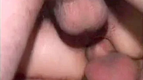 Masked lady does blowjob in double fuck video