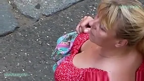 Insight into the neck of an elderly woman