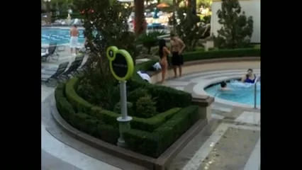 Big beautiful booty at Vegas pool