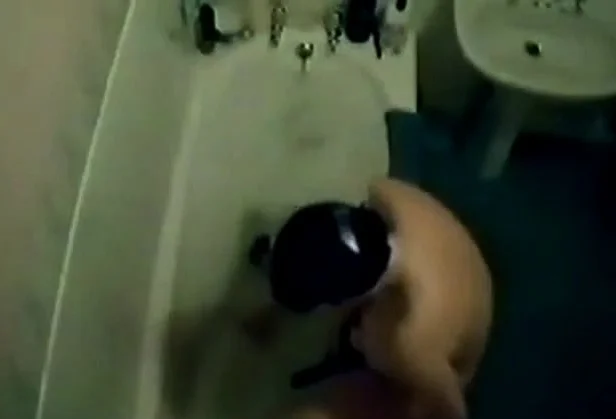Masturbating in the bath, hidden camera