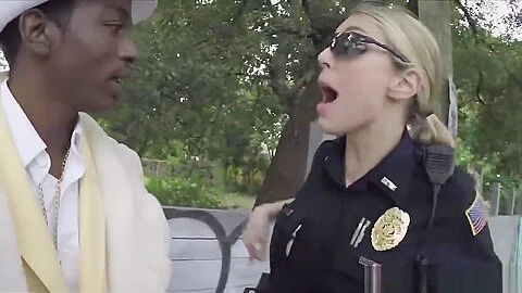 Hot white cops arrest pimp and fuck him