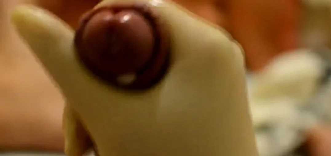 Nurse Handjob with wet latex gloves behind me part 2