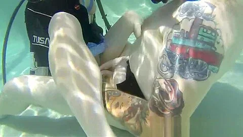 Underwater scuba sex