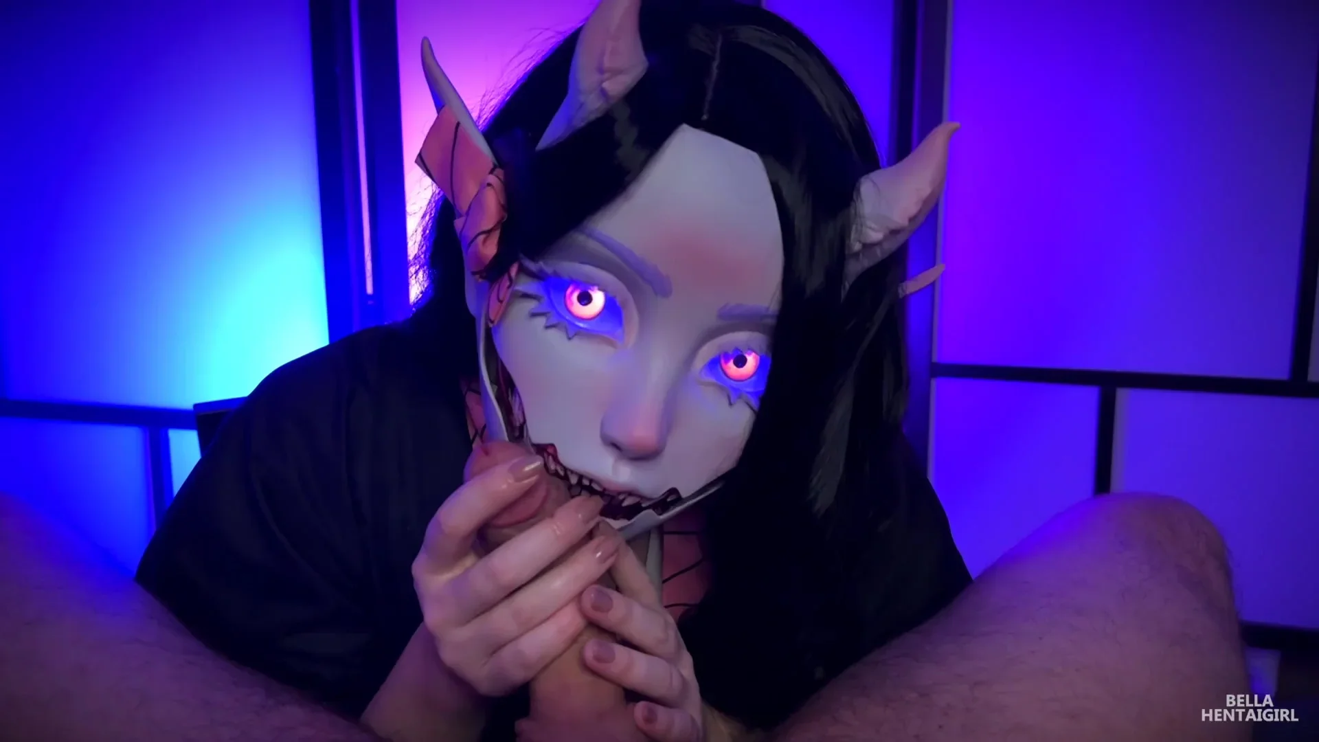 Verified Amateurs And Bella Hentaigirl - Demon Handjob From Nezuko Kamado 竈門(かまと)禰(ね)豆(す)子(こ