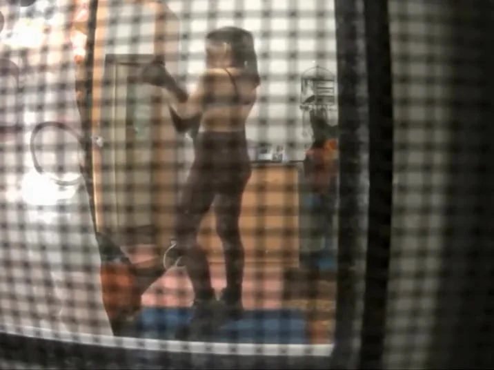 Peeping thru the mosquito net
