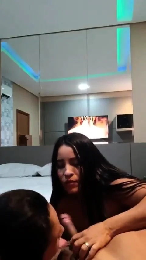 Sensual brunette and hardcore blonde threesome