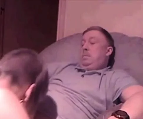 Old Guy Receives Blowjob From Young Skinhead Girl On Webcam
