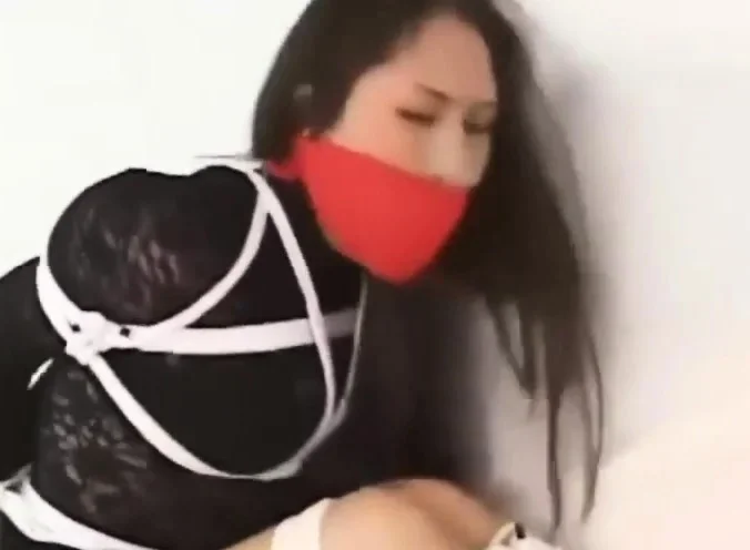 Sexy Asian Girl Bound, Gagged and Groped