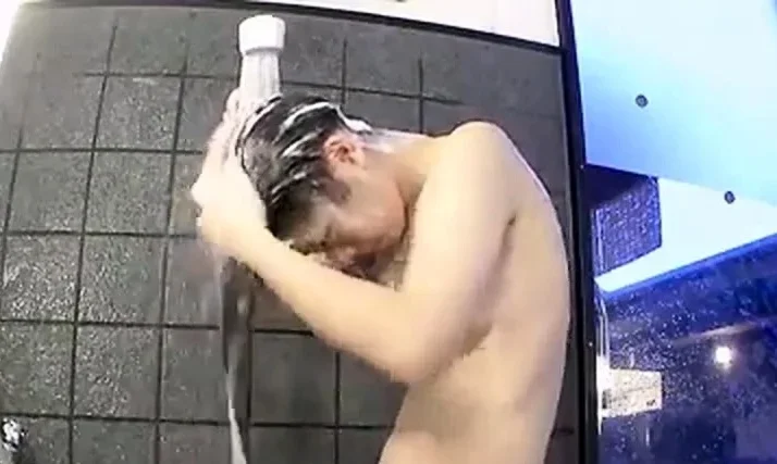 Cute Girl Showering