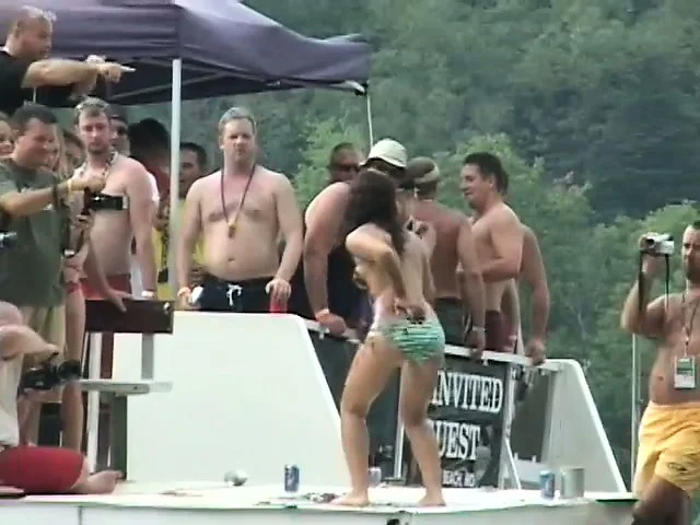 A bunch of college girls go wild and flash their titties to the camera
