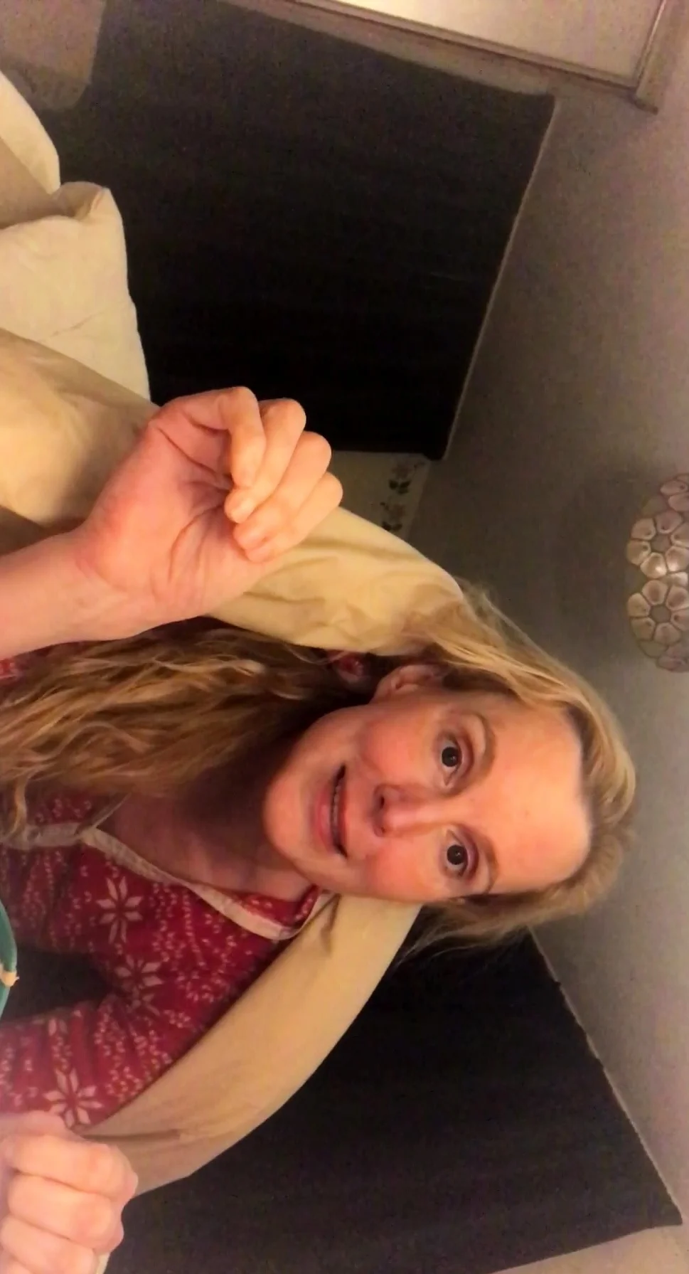 Mature blonde solo masturbation