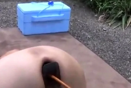 Japanese Girl Extreme Outdoors Enema