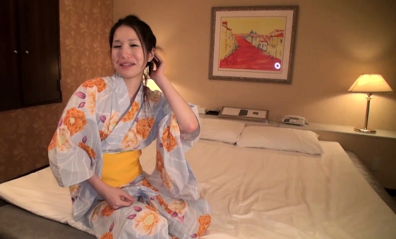 Japanese schoolgirl sucking small cock