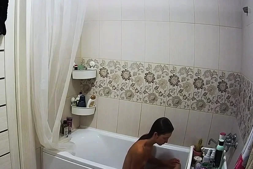 Roommate Nadia after shower HIdden Cam