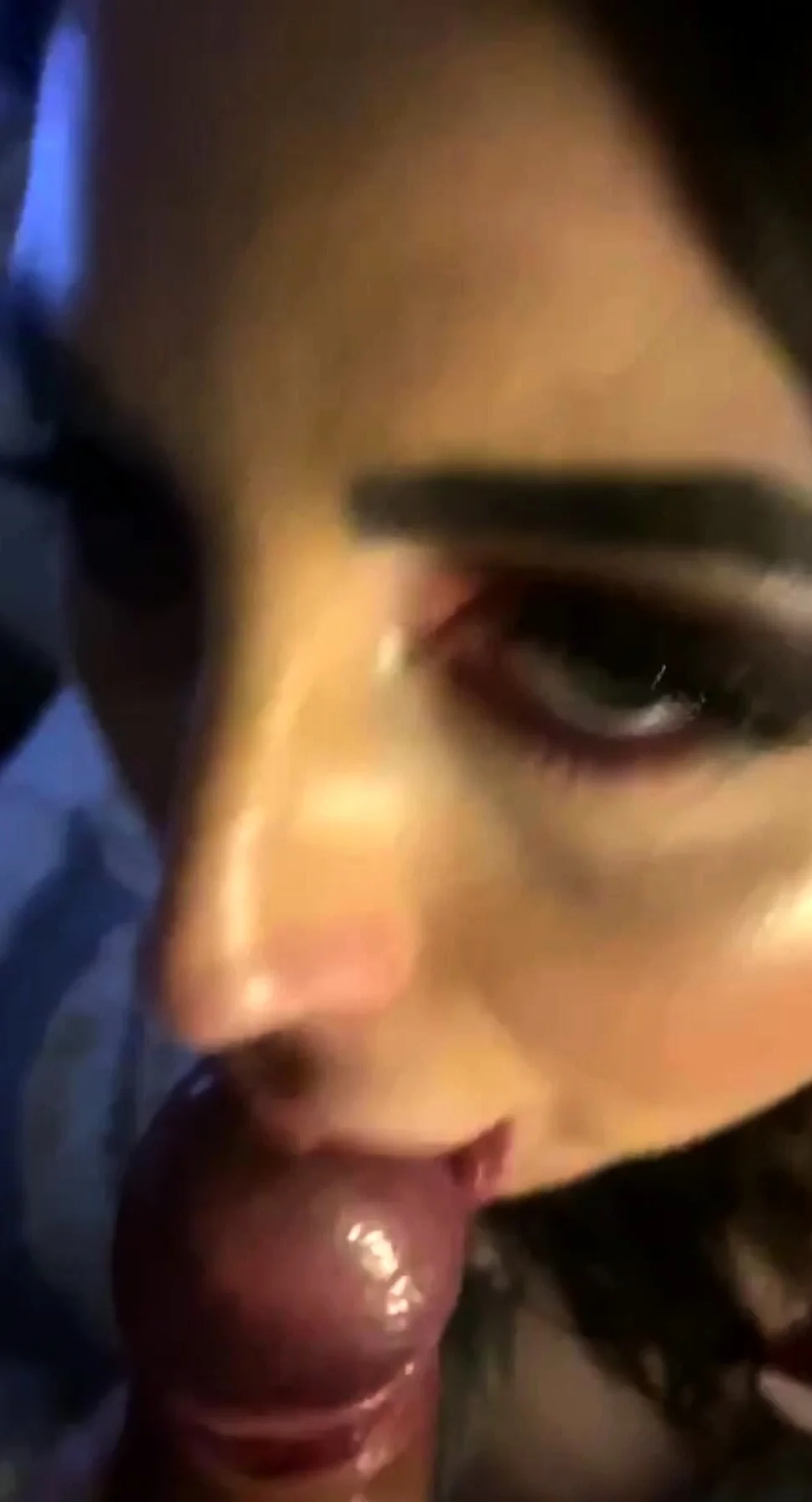Extreme amateur pov blowjob with brunette babe