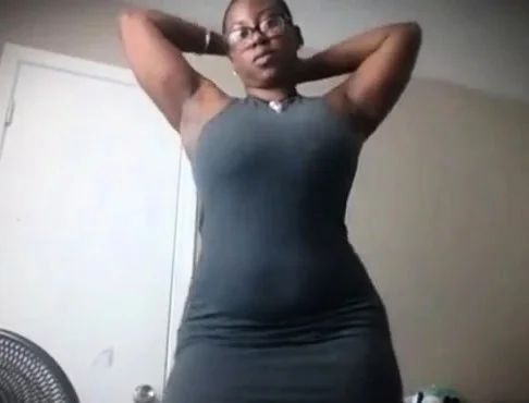 Thick BBW Dances and Strips Nude