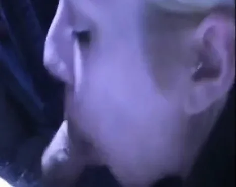 Blonde Amateur Gives a Blowjob in a Car