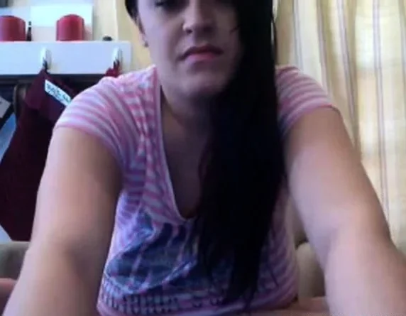 Big-Titted Cam Girl Flashes Her Assets