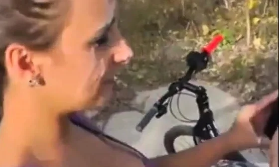 Facial on the biking trail