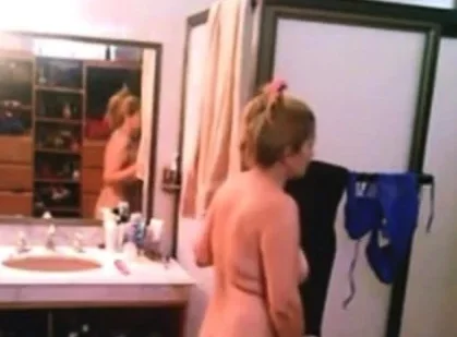 milf changing and shower  cam