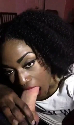 Black OF Model Deepthroats Thick Cock