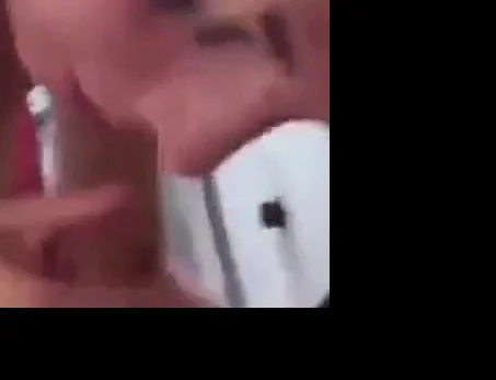Sexy blonde girl sucks cock early in the morning