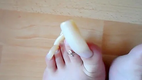 Long Clear Toenails