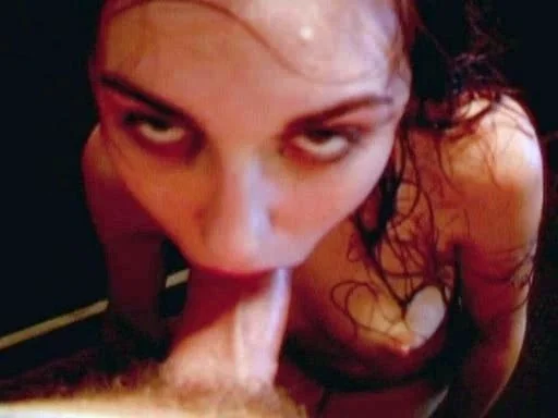 Amateur blowjob with monster cumshot