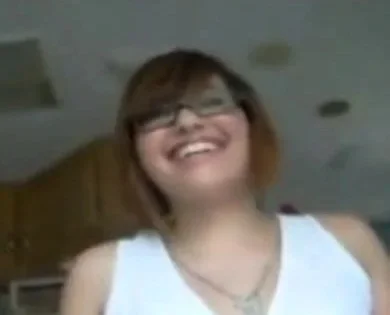 Chubby Girl with Glasses Handjob and Blowjob