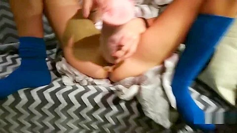 Big pussy grip slow motion for my skinny girlfriend