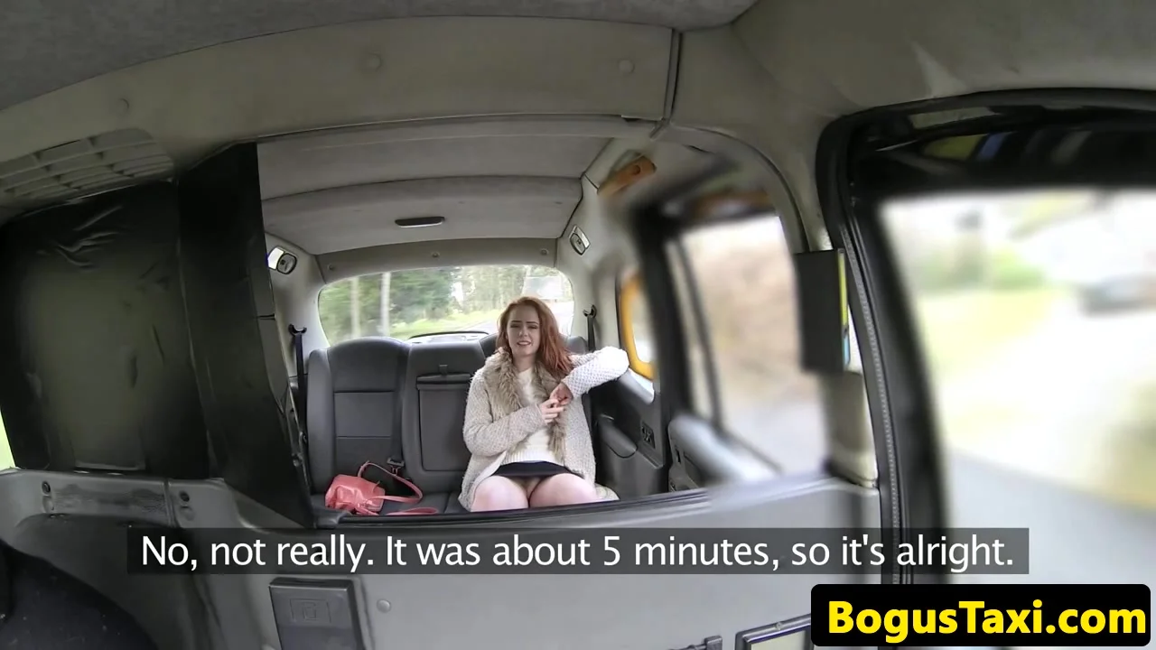 Hairy taxi customer gets cum in her muff pov