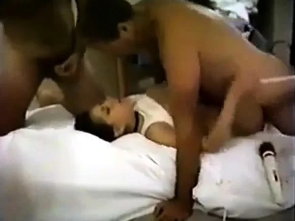 Amateur hot homemade threesome hardcore action