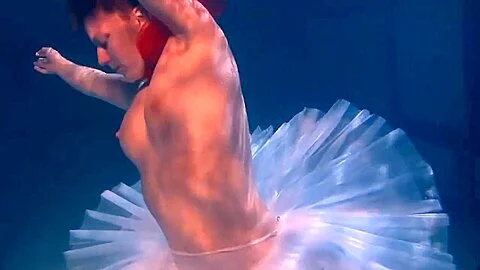 Bulava Lozhkova With A Red Tie And Skirt Underwater