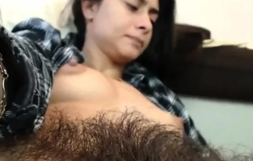 Hairy Brunette toys her twat then sucking her guy