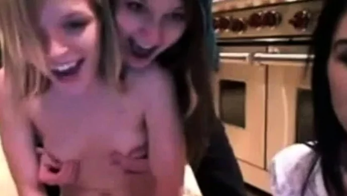 3 Chicks, one on sybian