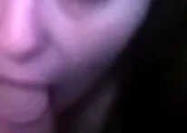 Young BBW giving a sensual blowjob